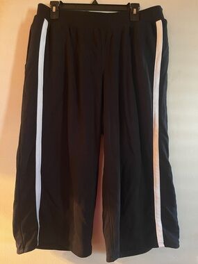 Livi Active Black Athletic Shorts with White Side Stripes